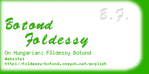 botond foldessy business card